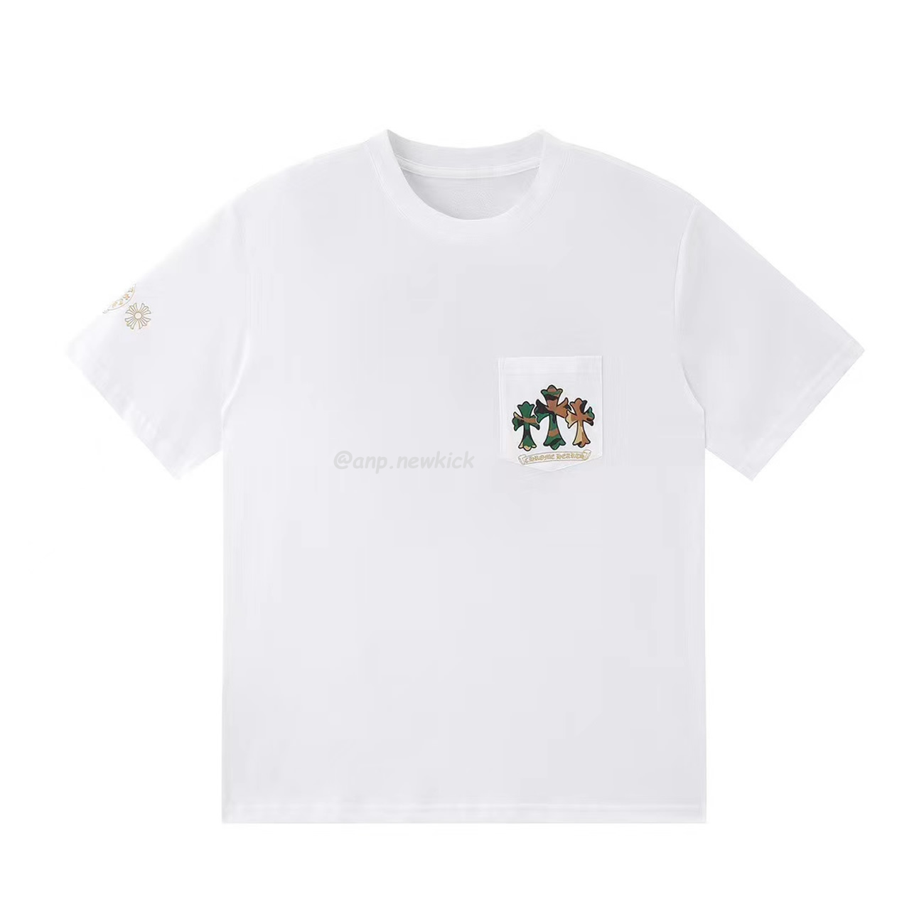 Chrome Hearts White Horseshoe Camo Tee (1) - newkick.app